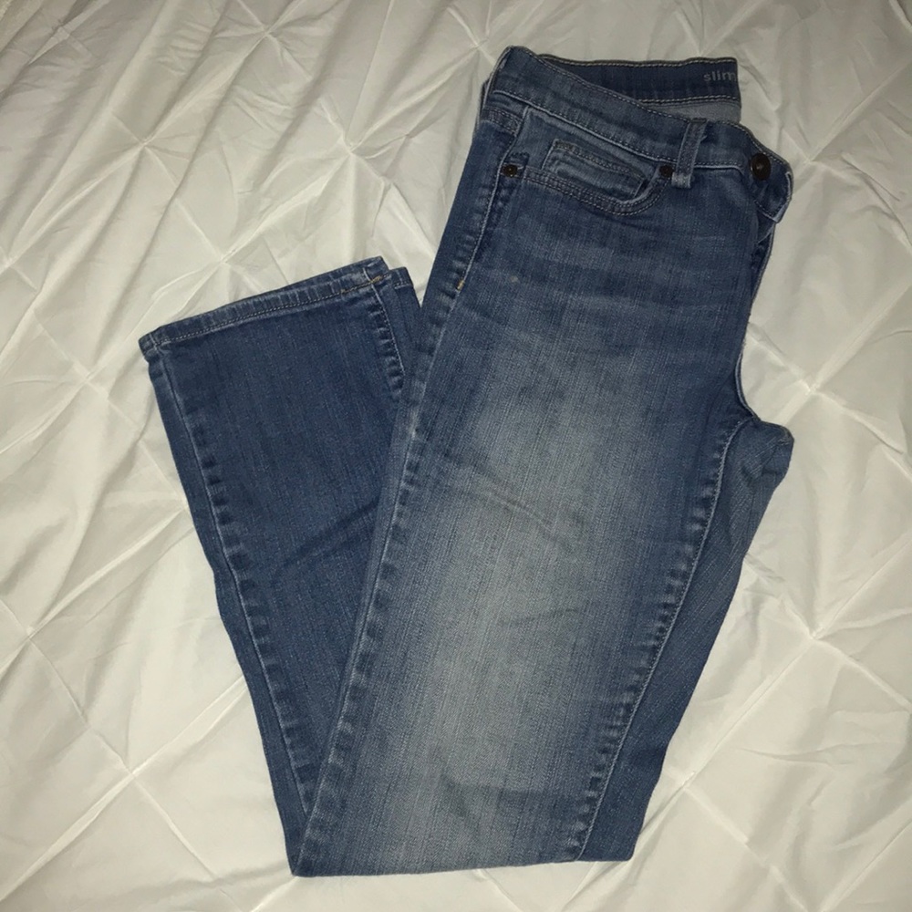 JCP slim straight denim jeans